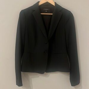 Ann Taylor Two-Button Black Blazer, Size 2